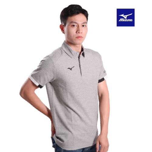 MIZUNO ÁO THỂ THAO POLO NAM TAILORED MIZUNO GHI